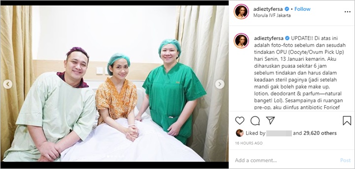 Adiezty Fersa dan Gilang Dirga