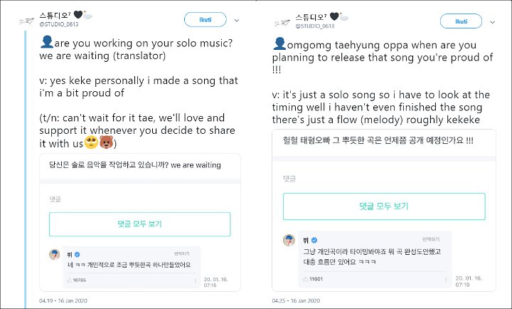 V BTS kejutkan Fans Nya Dengan Ungkap Kan Sedang Garap Musik Terbarunya