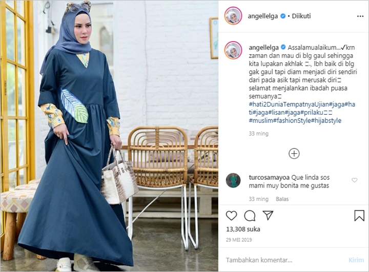 Angel Lelga Tas Rp 2,4 Miliar