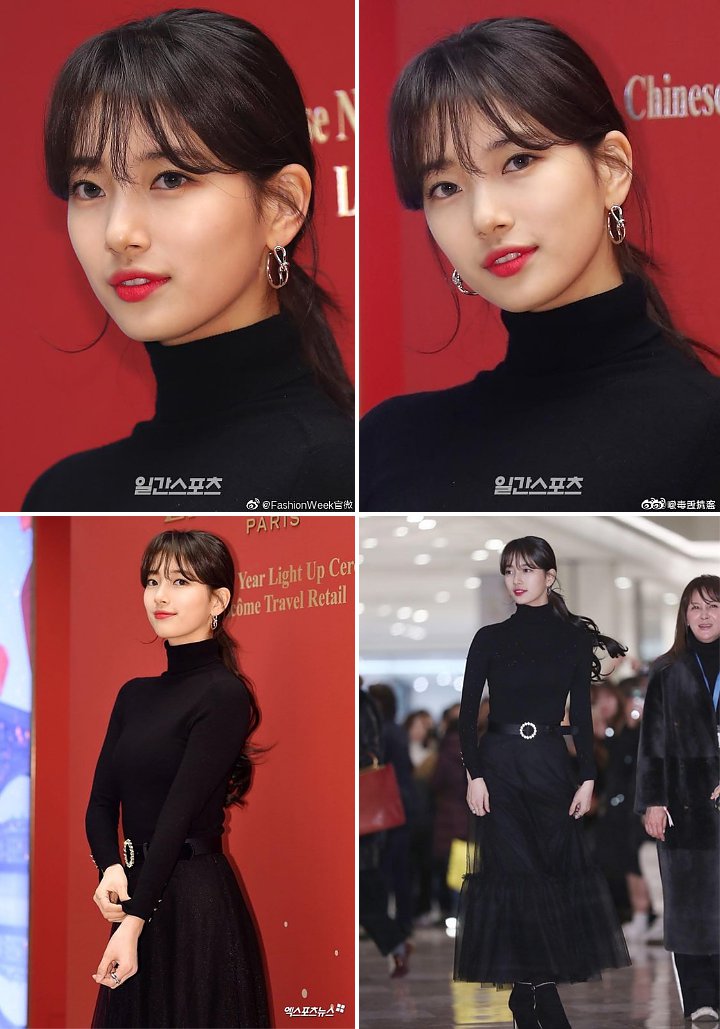 Wajah Cantik dan Dandanan Cetar Suzy di Event Salah Satu Brand Banjir Pujian