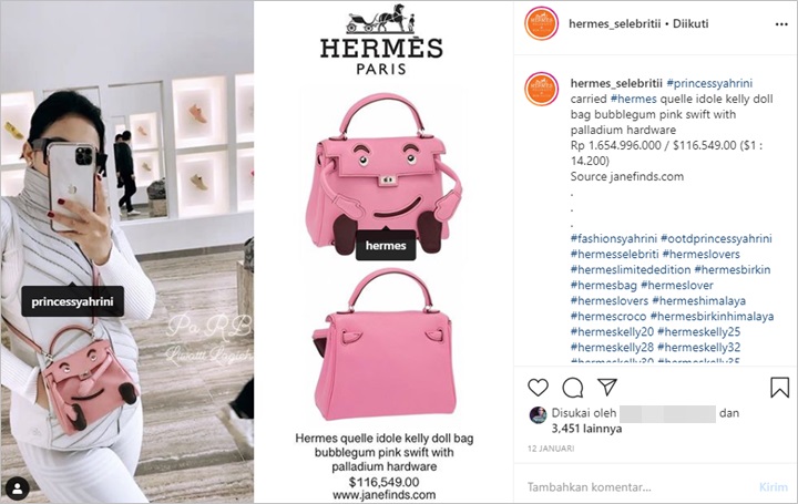 Olla Ramlan Santai Tenteng Tas Branded Nyaris Rp 1 Miliar Olla Ramlan Santai Tenteng Tas Branded Nyaris Rp 1 Miliar