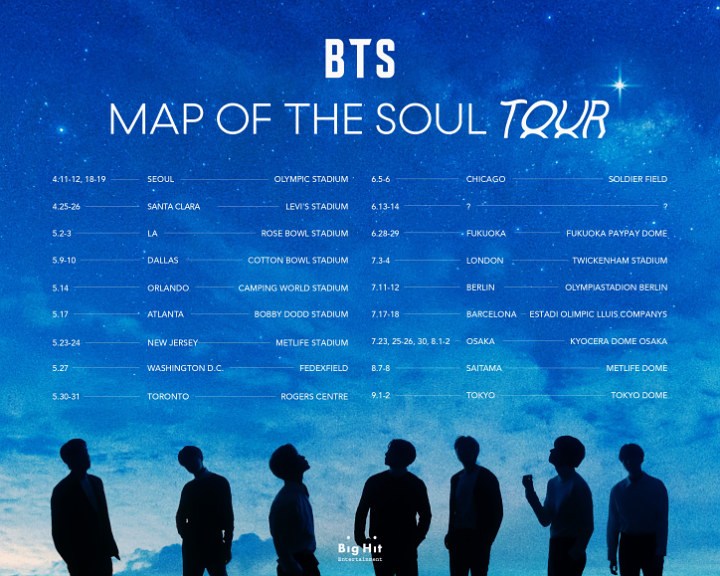 BTS Kejutkan Fans Dengan Umumkan Jadwal Tur Konser 2020 \'Map Of The Soul Tour\', Catat Tanggalnya!