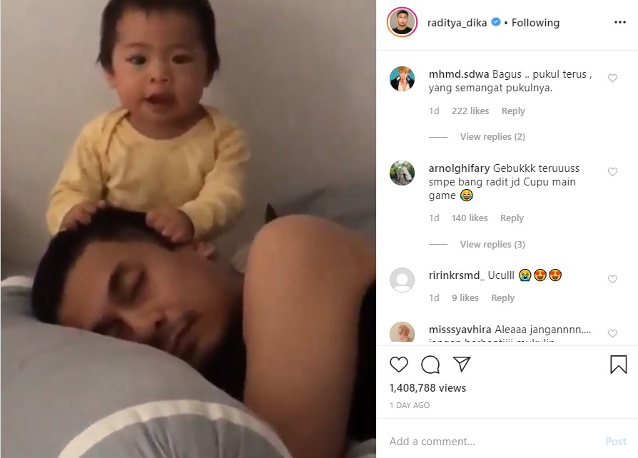 Raditya Dika Sebut Cita-Cita Putrinya Ingin Jadi Pemain Gendang Gara-Gara Sering Lakukan Ini