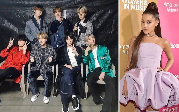 BTS Foto Bareng Ariana Grande Tanpa Suga, Misteri 'Di Mana Yoongi' Jadi Meme Receh