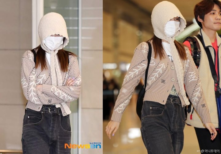 Dandanan Imut Nayeon Twice Tutupi Wajah di Bandara Bikin Prihatin