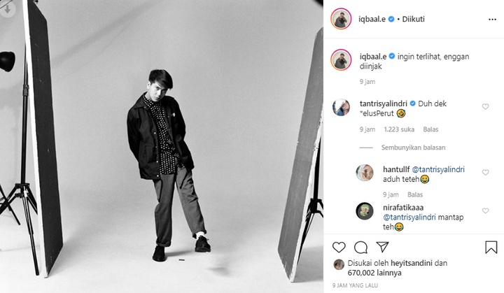 Tantri Kotak Komentari Foto Ganteng Iqbaal Ramadhan