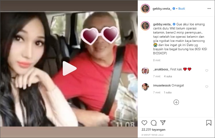 Postingan Gebby Vesta