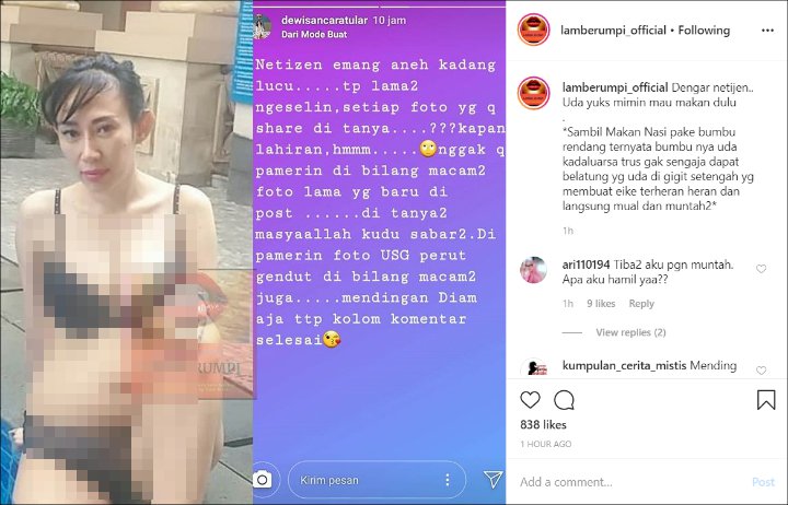 Dewi Sanca Beber Alasan Tutup Kolom Komentar Di Instagram