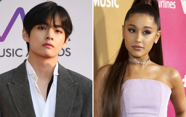 V BTS Viral Saking Gantengnya di Sebelah Ariana Grande, Netizen Bilang Serasi