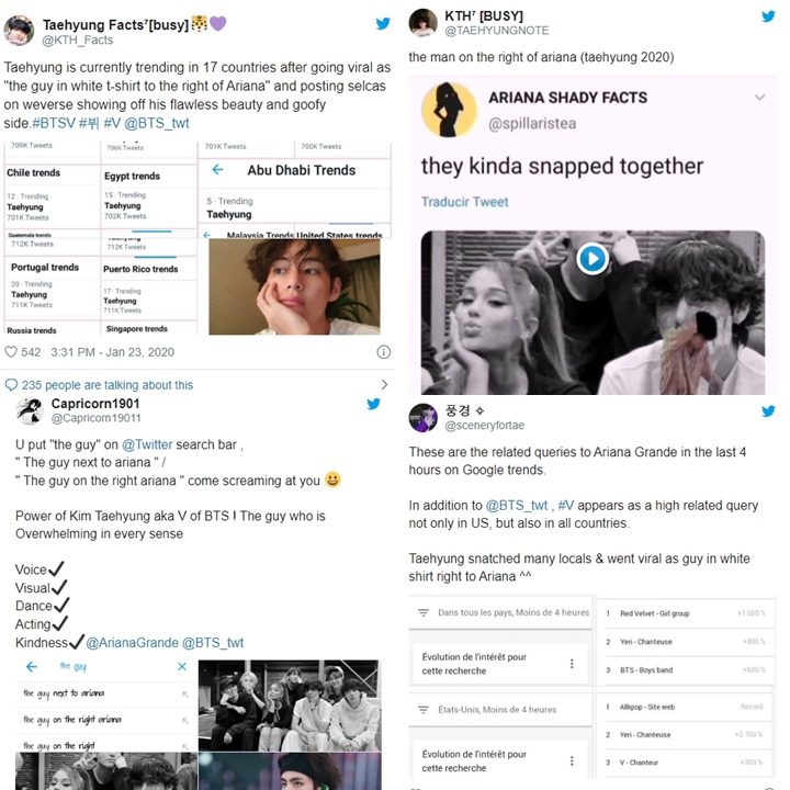 V BTS Viral Saking Gantengnya di Sebelah Ariana Grande 1