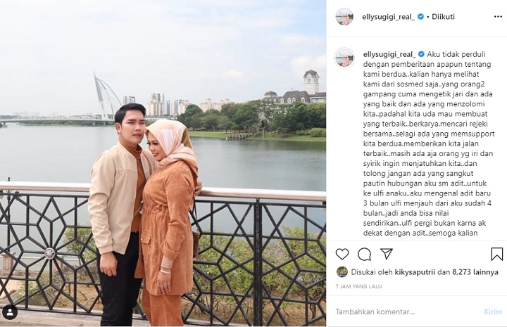Postingan Ely Sugigi Soal Sikap Ulfi Damayanti