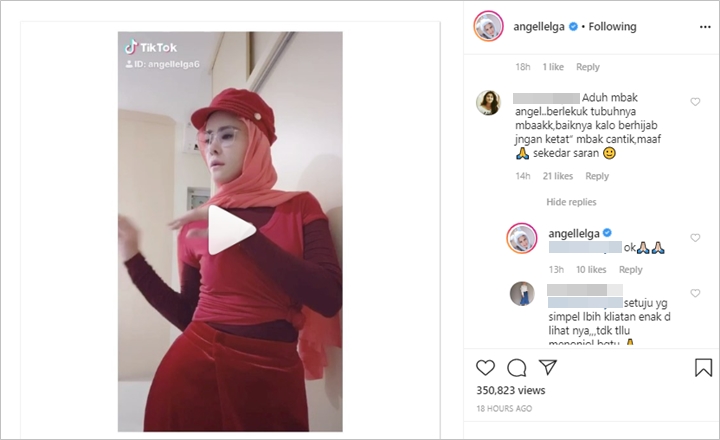 Angel Lelga Asyik Joget Main TikTok, Jawab Begini Saat Ditegur Soal Baju Ketat