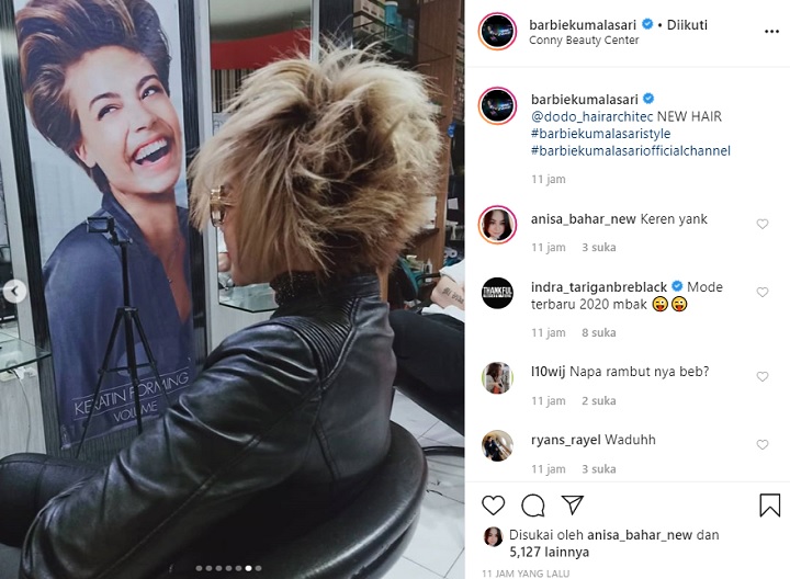 Barbie Kumalasari Ganti Gaya Rambut Jadi Acak-acakan