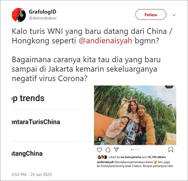 Reaksi Netter Soal Andien