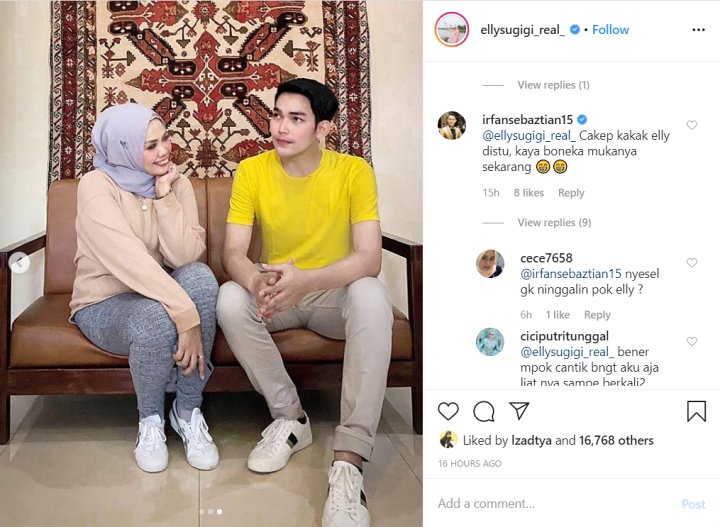 Ely Sugigi Makin Cantik, Irfan Sbaztian Beri Pujian Malah Disindir Menyesal Putus