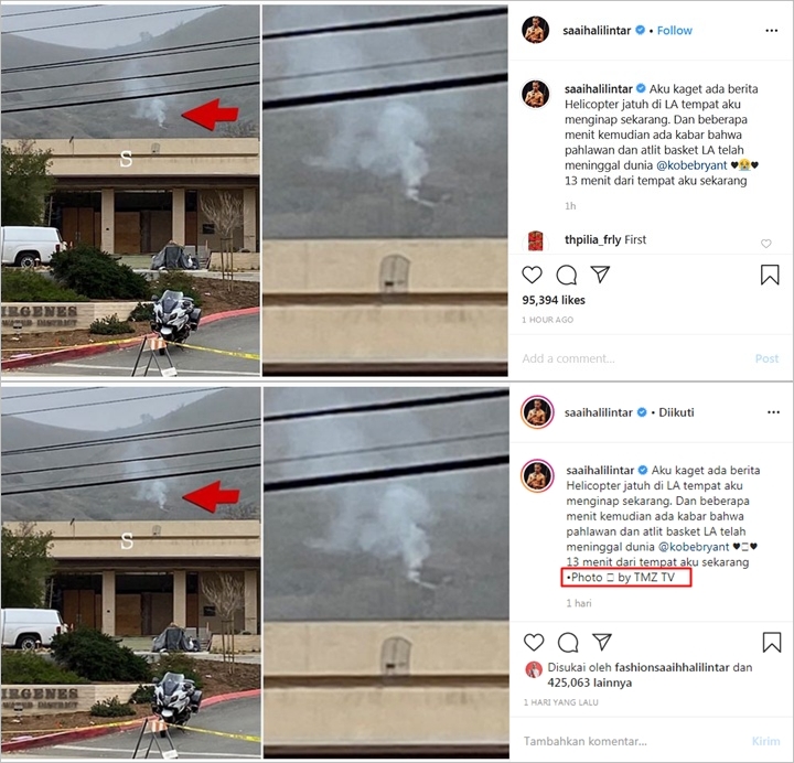 Saaih Halilintar Akhirnya Lakukan Ini Usai Ketahuan Comot Foto Lokasi Kecelakaan Kobe Bryant