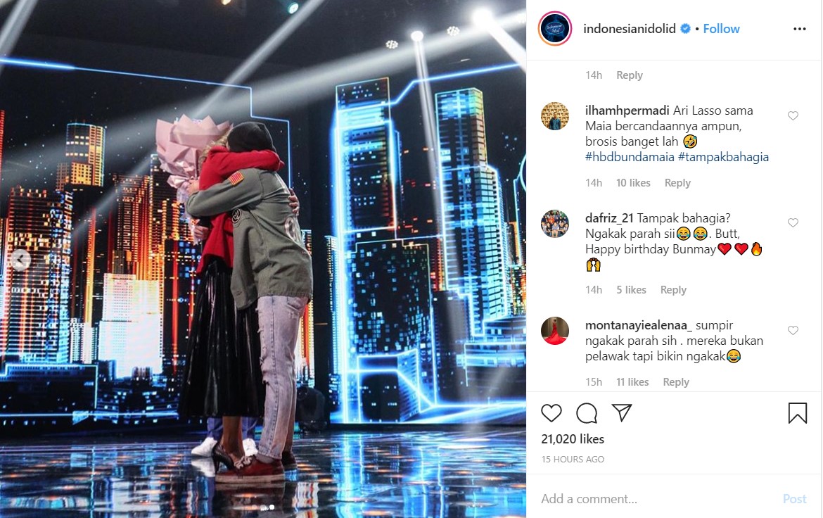 Kejutan Ulang Tahun, Maia Estianty Tak Menyangka Dul Jaelani Hadir Di Panggung ‘Indonesian Idol’