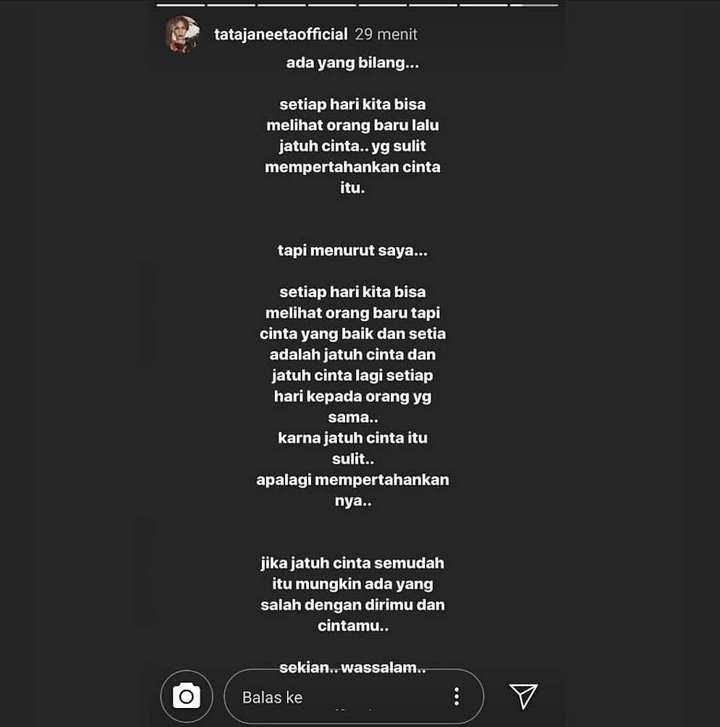 Jawaban Tata Janeeta
