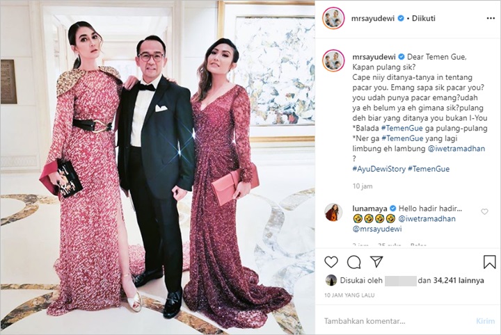 Ayu Dewi dan Luna Maya