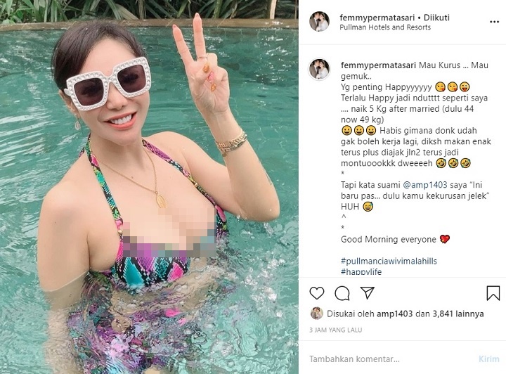 Postingan Instagram Femmy Permatasari