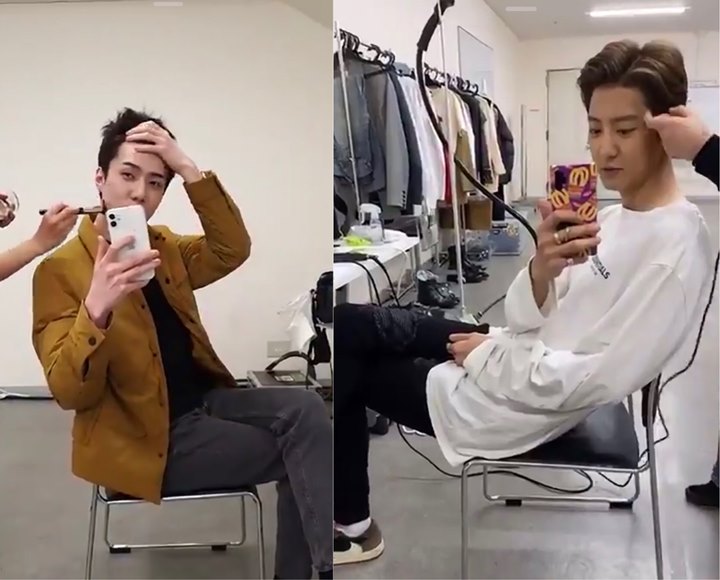 Sehun EXO Ogah Direkam Gara-Gara Rambutnya Berantakan, Chanyeol Malah Goda