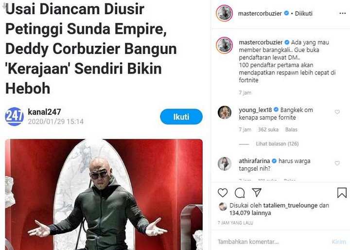 Kerajaan Deddy Corbuzier
