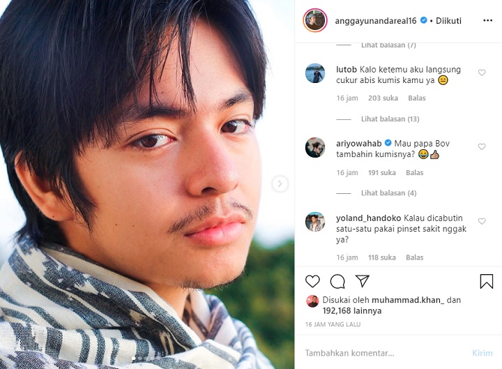 Komentar Lulu Tobing di Postingan Instagram Lulu Tobing