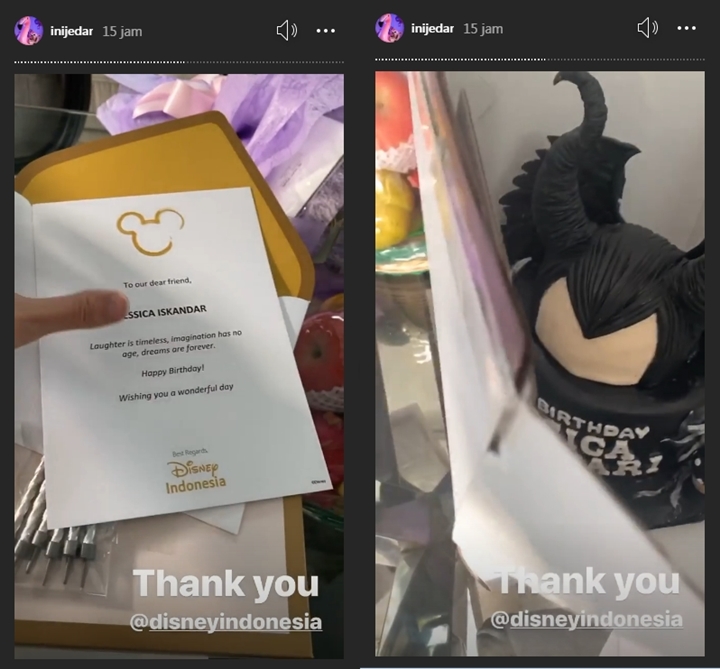 Bak Princess, Disney Beri Ucapan Ulang Tahun untuk Jessica Iskandar