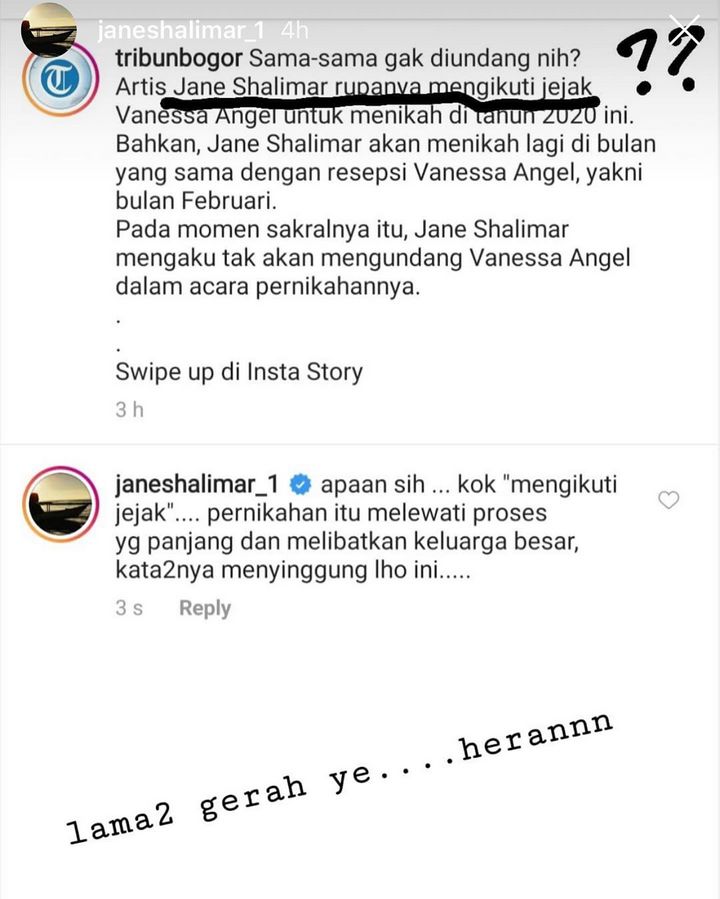 Jane Shalimar Bantah Ikuti Jejak Vanessa Angel