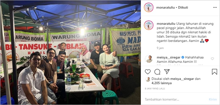 Mona Ratuliu Rayakan Ultah