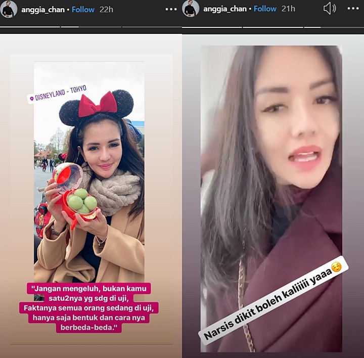 Sempat Bikin Khawatir, Anggia Chan Kabarkan Sudah Sampai Jepang Dalam Keadaan Sehat