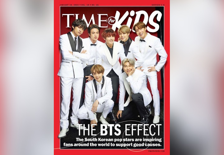 BTS Jadi Sampul Majalah 'TIME For Kids', Netizen Singgung Soal Wamil