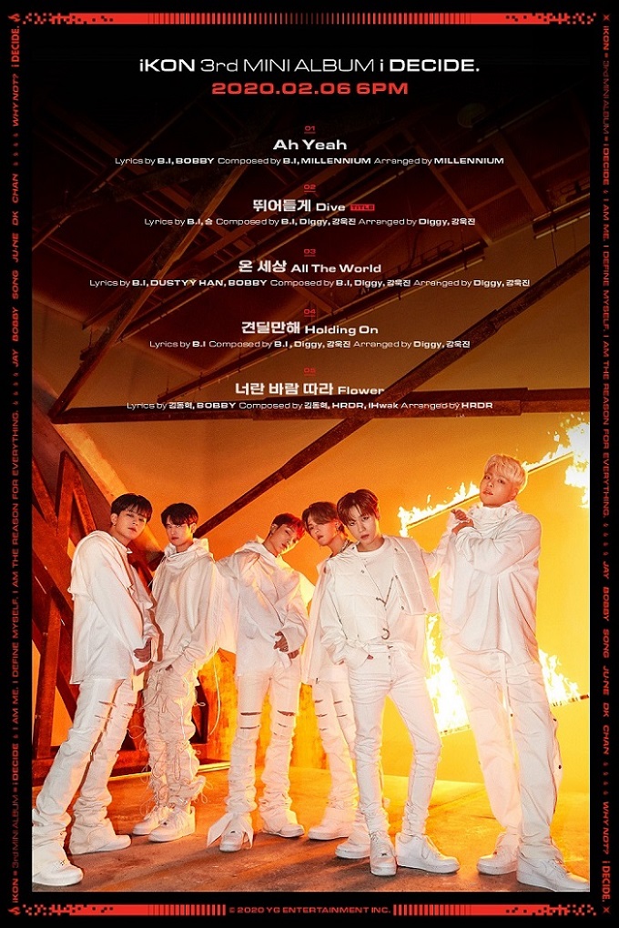 iKON Rilis Tracklist Comeback \'I DECIDE\', Hampir Semua Lagunya Dibuat Oleh B.I