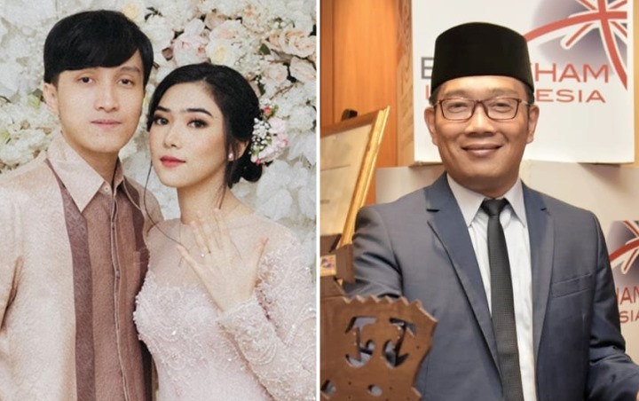 Isyana 'Dikecup Halal' oleh Sang Suami, Ekspresi Kocak Gubernur Jabar Ridwan Kamil Jadi Sorotan