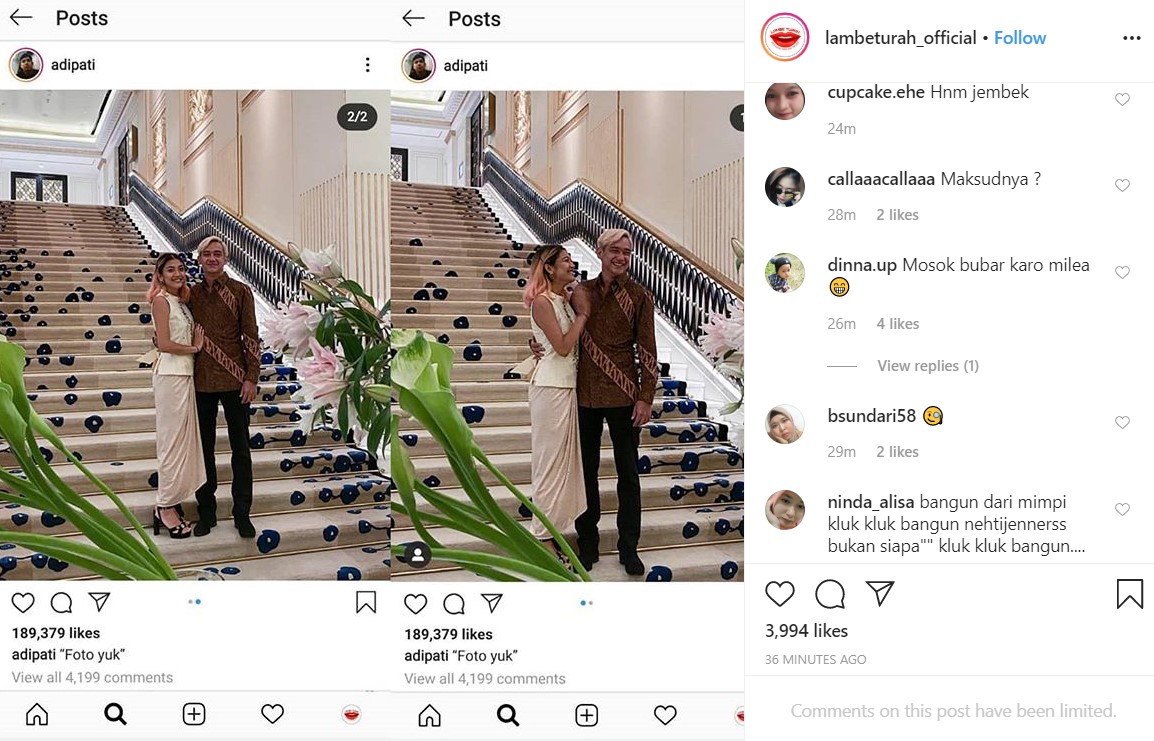 Adipati Dolken Sukses Bikin Netizen Patah Hati Saat tampil Mesra Dengan ‘Pacar Baru’