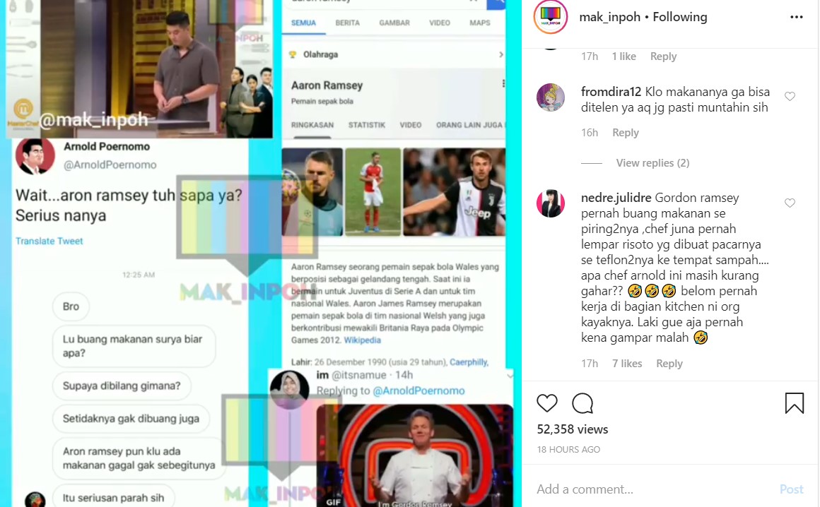 Begini Tanggapan Chef Arnold Ketika Sikapnya Buang Makanan Di ‘MasterChef Indonesia’ Dikritik
