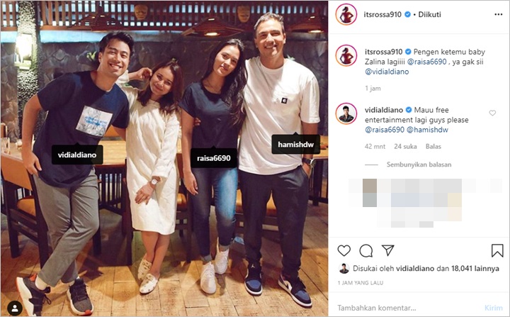 Rossa dan Vidi Aldiano Ungkap Permintaan Khusus pada Raisa dan Hamish Daud Apakah Itu?