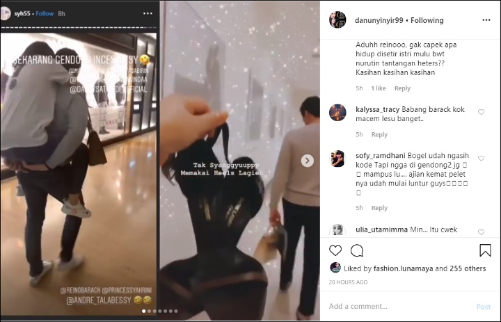 Syahrini ngode gendong