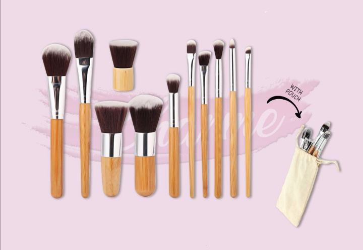 Kabuki Bamboo Handle Make Up Brush Set Jadi Salah Satu Kuas Make Up Favorit