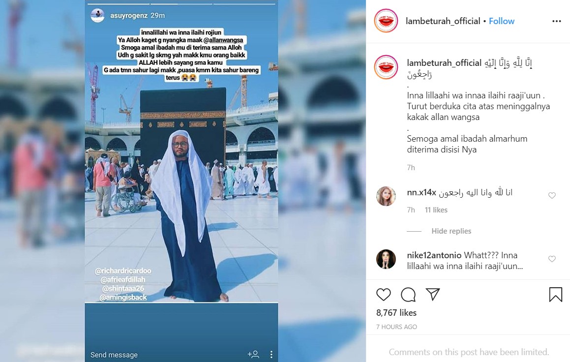 Kabar Duka, YouTuber Allan Wangsa ‘Big Brother’ Meninggal Dunia