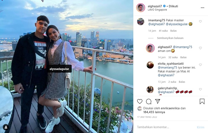 Al Ghazali dan Alyssa Daguise Kencan di Singapura Diminta Pakai Masker