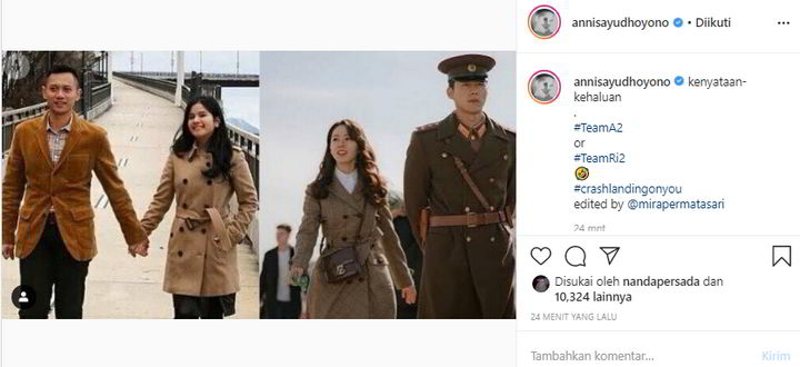 Annisa Pohan-AHY versus Hyun Bin-Song Ye Jin