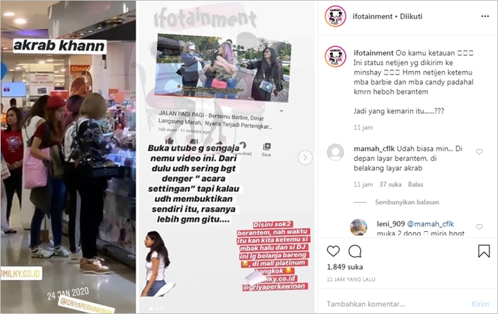 Dinar Candy Vs Barbie Kumalasari