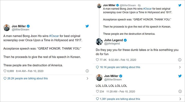 Oscar 2020: Kemenangan \'Parasite\' Tuai Komentar Rasis dari Reporter Hollywood, John Legend Nimbrung