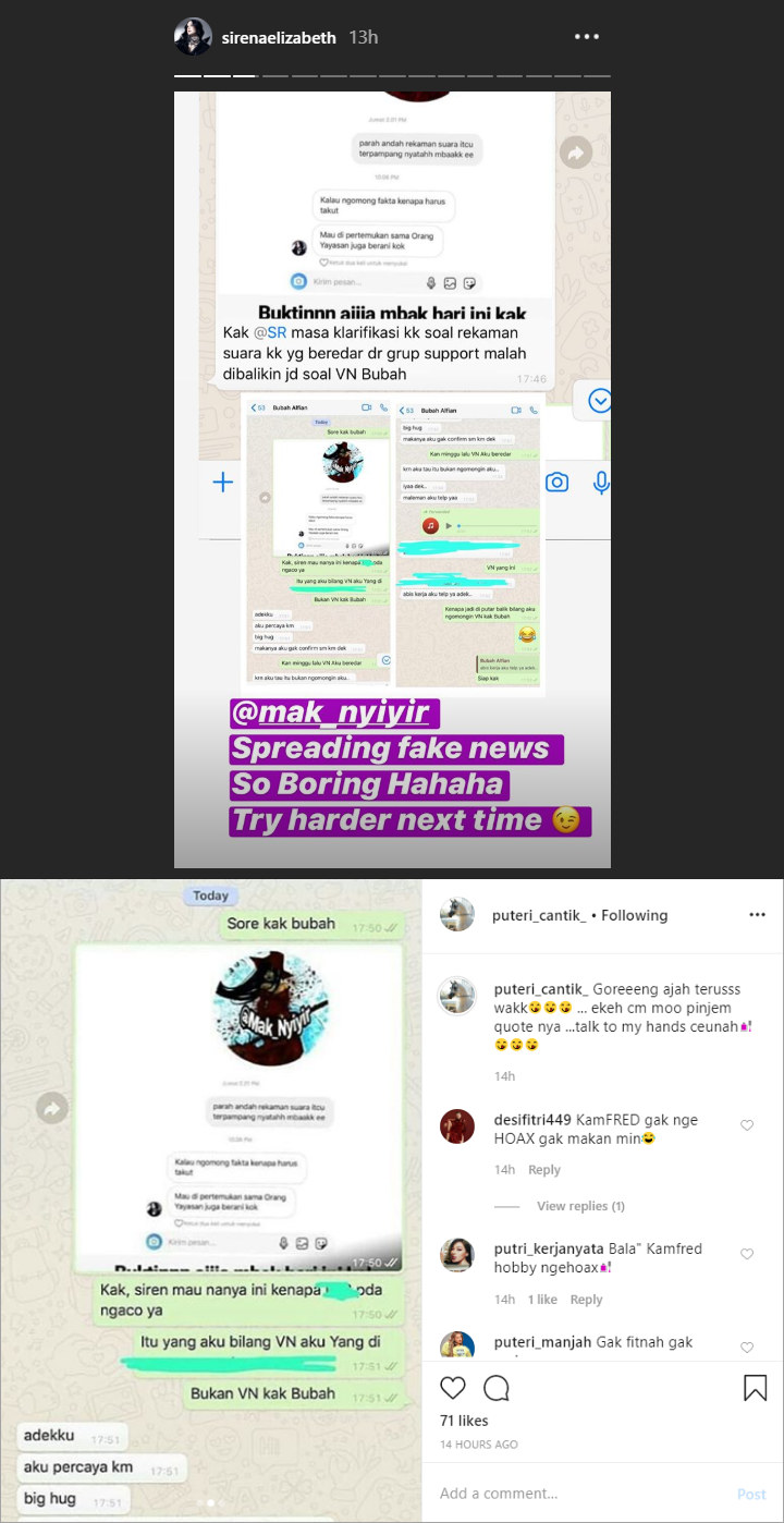 Bantahan Sirena