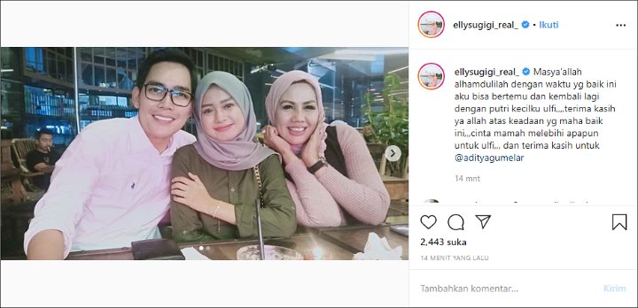 Ely Sugigi Akhirnya Ketemu Sang Putri Ditemani Aditya Gumelar, Sudah Dapat Restu?