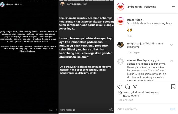 Dukungan Ria Ricis untuk Lucinta Luna