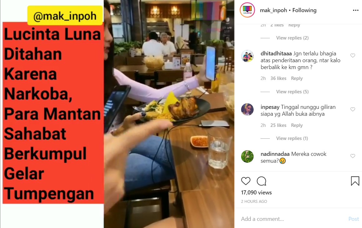 Lucinta Luna Di Penjara, Gebby Vesta dan Teman-Teman Gelar Acara Tumpengan