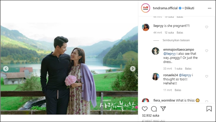 Baru Dirilis, Son Ye Jin Dikira Hamil Anak Hyun Bin di Foto Mesra \'Crash Landing On You\'