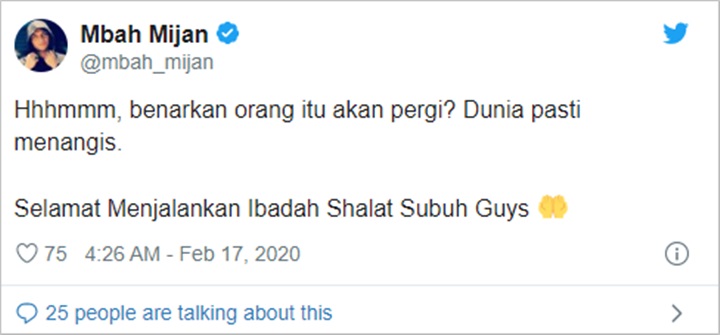 Mbah Mijan Ramalan